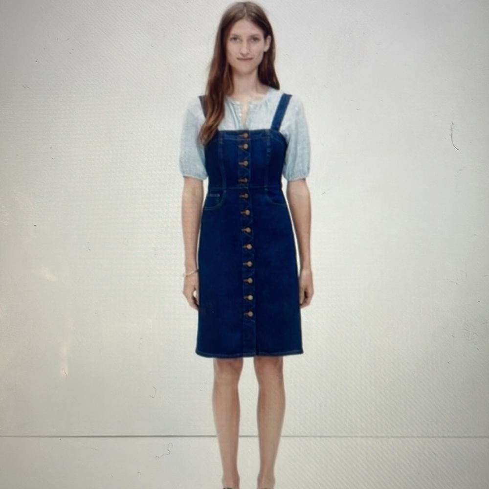 NWT Madewell dark blue denim dress size 2